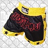 FIGHTERS - Muay Thai Shorts / Schwarz-Gelb / Medium
