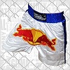 FIGHTERS - Muay Thai Shorts / Bulls / Weiss-Blau / Large