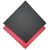 Gym floor mats / 100 x 100 x 2.5 cm / Jigsaw Interlocking MMA Matts / / Black-Red