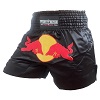 FIGHTERS - Muay Thai Shorts / Red Bull / Schwarz / XS