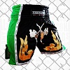 FIGHTERS - Thaibox Shorts / Elite Fighters / Schwarz-Grün / Small