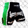 FIGHTERS - Thaibox Shorts / Elite Muay Thai / Schwarz-Grün / Small