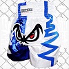 FIGHTERS - Muay Thai Shorts / No Fear / Weiss-Blau / Medium