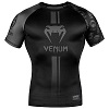 Venum - Rashguard / Logos / Short Sleeves / Black-Matte