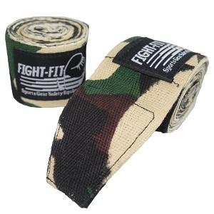 FIGHTERS - Vendas da Boxeo / 450 cm / elástico / Camo-Marrón-Verde