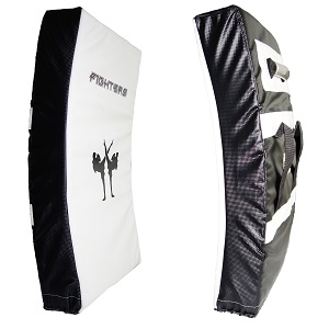 FIGHTERS - Kicking Shield / Curved / White-Black