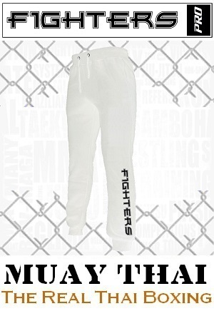 FIGHTERS - Pantalones de entrenamiento / Giant / Blanco / Small