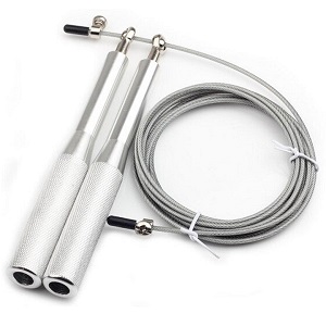 FIGHT-FIT - Skipping rope / Hi Speed / Silver / length adjustable