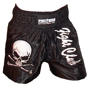 FIGHTERS - Pantaloncini Muay Thai / Fight Club / Nero / Small