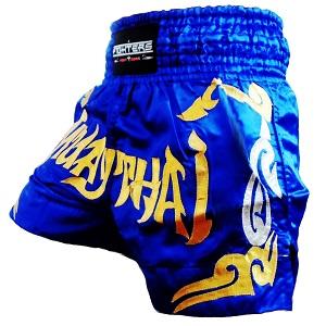 FIGHTERS - Pantaloncini Muay Thai / Blu-Oro / Large