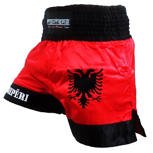 FIGHTERS - Pantaloncini Muay Thai / Albania-Shqipëri / Large