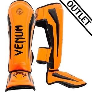 Venum - protège-tibia / Elite / Orange-Noir / Large