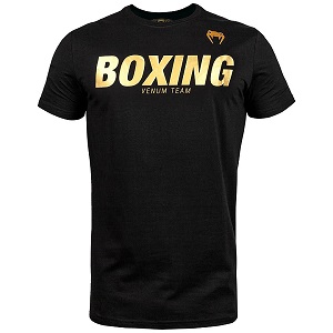 Venum - T-Shirt / Boxing VT / Schwarz-Gold / Small