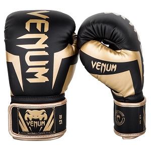 Venum - Guantoni / Elite / Nero-Oro / 12 Oz