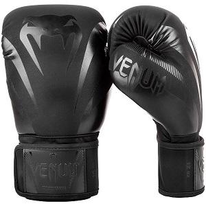 Venum - Boxhandschuhe / Impact / Schwarz-Schwarz / 10 Oz