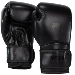 Venum - Guantes de Boxeo / Contender 1.5 / Negro-Negro / 10 oz