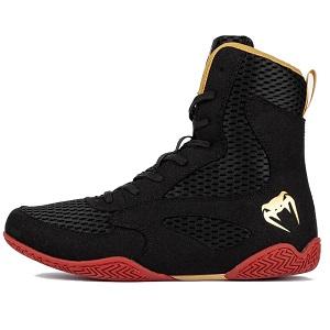 Venum - Boxing Shoes / Elite / Black-Gold-Red / EU 40
