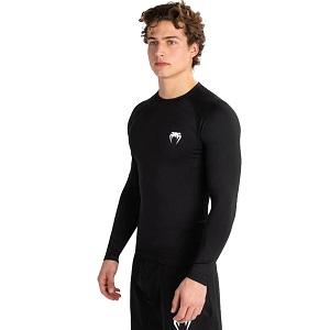 Venum - Rashguard / Contender / Long Sleeve / Schwarz-Weiss / Medium