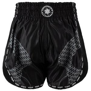 Venum - Muay Thai Shorts / Nexus / Schwarz-Silber / Medium