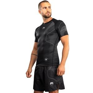 Venum - Rashguard / Nexus / Short Sleeve / Schwarz-Silber / Small